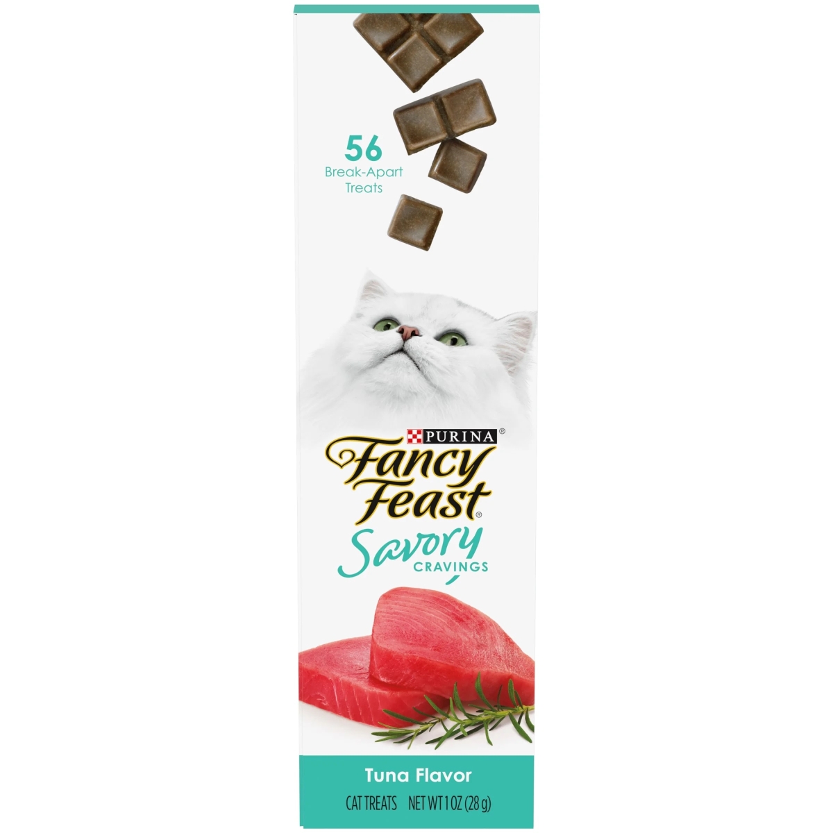 Picture of Nestle Purina Petcare 050961 1 oz Purina Fancy Feast Savory Cravings Limited Ingredient Natural Tuna Flavor Cat Treat - Pack of 20