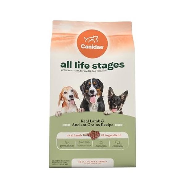 Picture of Canidae 103981 5 lbs All Life Stages Real Lamb & Ancient Grains Recipe Dry Dog Food - 6 Count