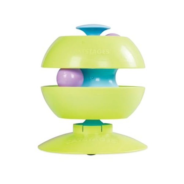 Picture of Kyjen 103816 Outward Hound Catstages Twist-a-Ball Track Convertible Cat Track&#44; Blue