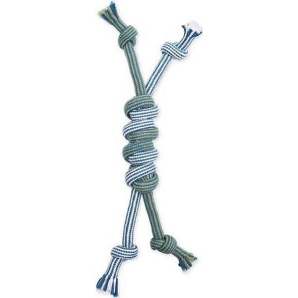 Picture of Mammoth Pet Products 100648 12 in. Extra Fresh Monkey Fist Bar Double Rope Pet Toy - Small