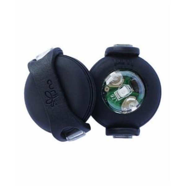 Picture of Curli AG 640186 LED Collar Safety Light&#44; Black - Pack of 2