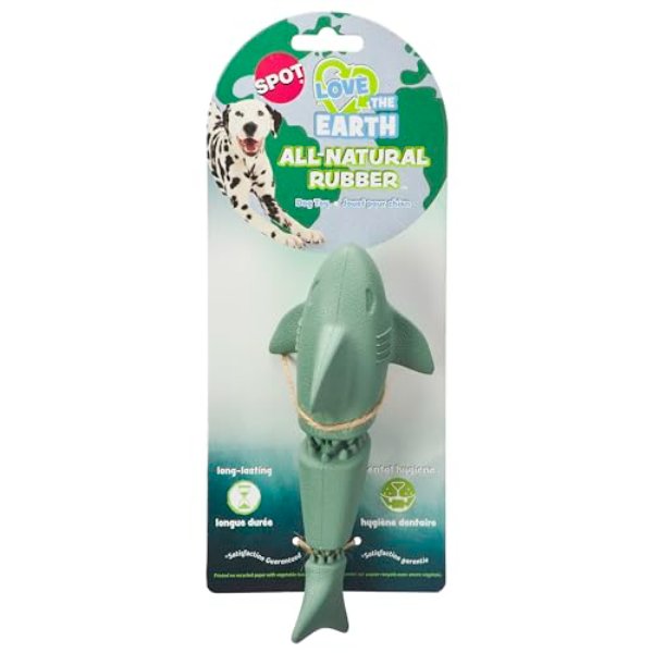 Picture of Ethical Products 103283 7 in. Love the Earth Shark Dog Toy