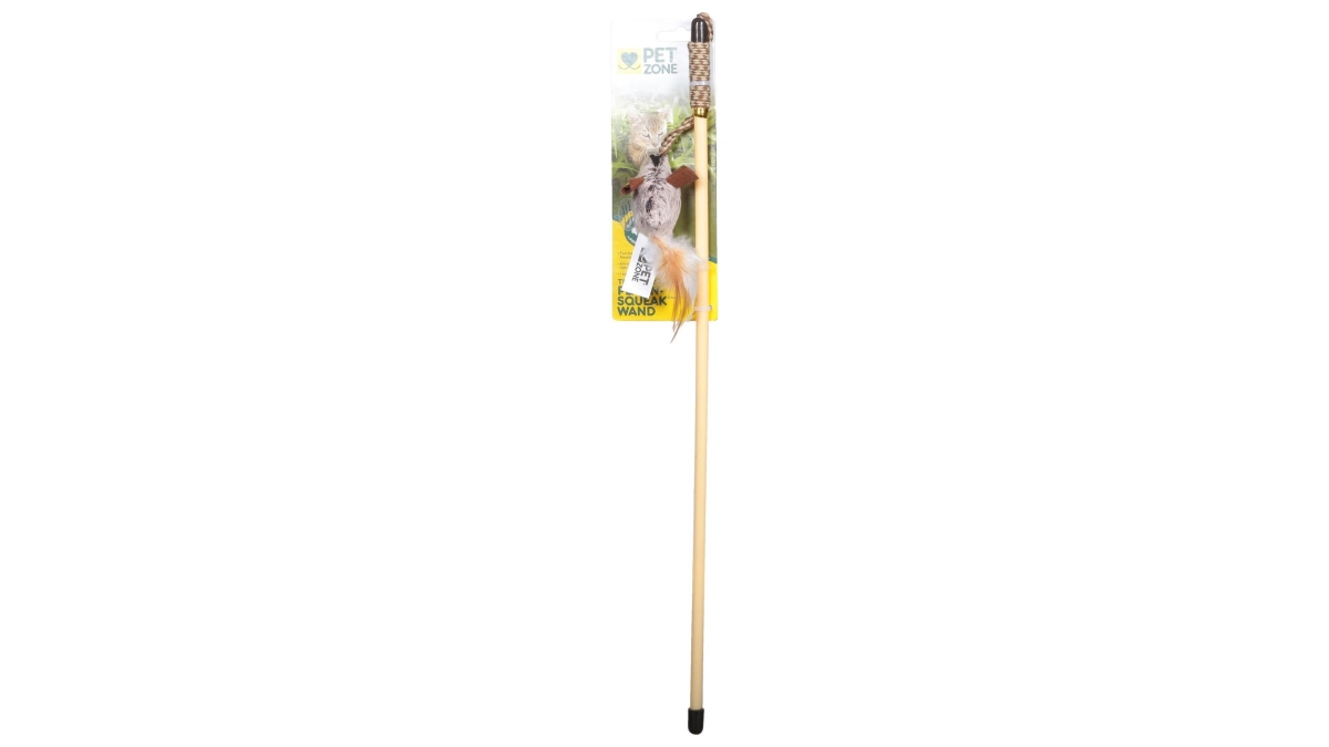 Picture of Cosmic Pet 102823 Pet Zone Tethered Teasers Catnip Wand Toy
