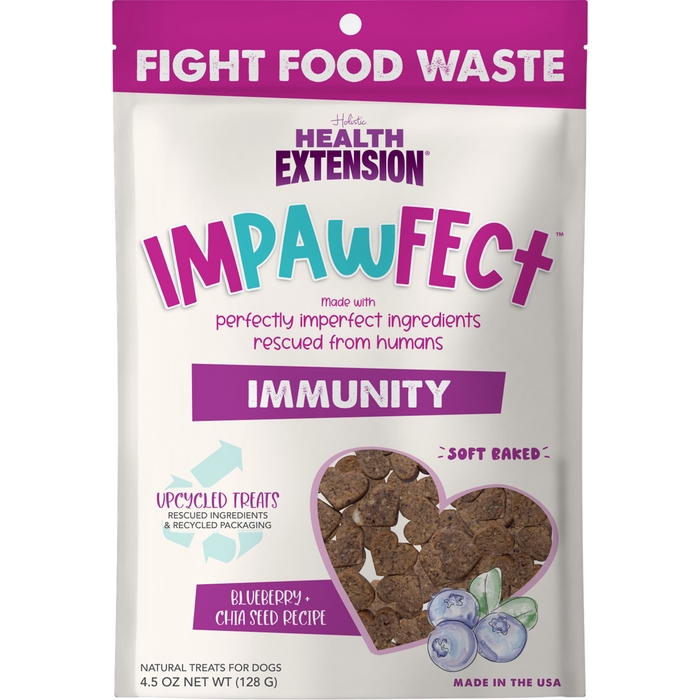Picture of Health Extension Pet Care 587303 4.5 oz Impawfect Blueberry & Chia Seeds Immunity Support Dog Treat