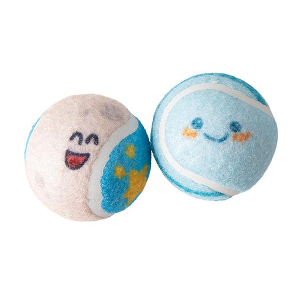 Picture of Snugarooz 712299 Comet Me Bro Squeaky Tennis Balls - Pack of 2
