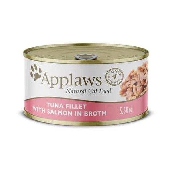 104346 55 oz Tuna  Salmon in Broth Canned Wet Cat Food  24 Count