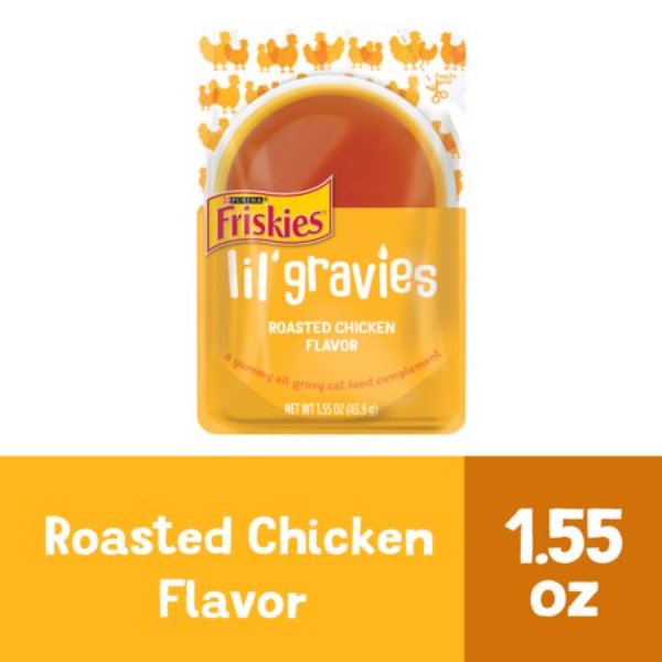 Picture of Nestle Purina Petcare 050517 1.55 oz Purina Friskies Lil Gravies Soft Chicken Gravy Wet Cat Food - Pack of 16