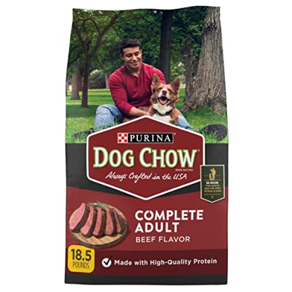 Picture of Nestle Purina Petcare 179015 18.5 lbs Purina Dog Chow Complete Adult Beef Flavor Dry Dog Food