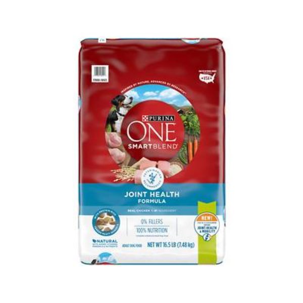 Picture of Nestle Purina Petcare 178922 16.5 lbs Purina One Plus Joint & Mobility Health High Protein Chicken & Rice Dry Dog Food
