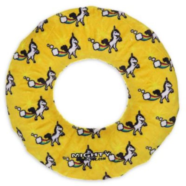 Picture of VIP Products 801645 Mighty Ring Unicorn Dog Toy&#44; Yellow