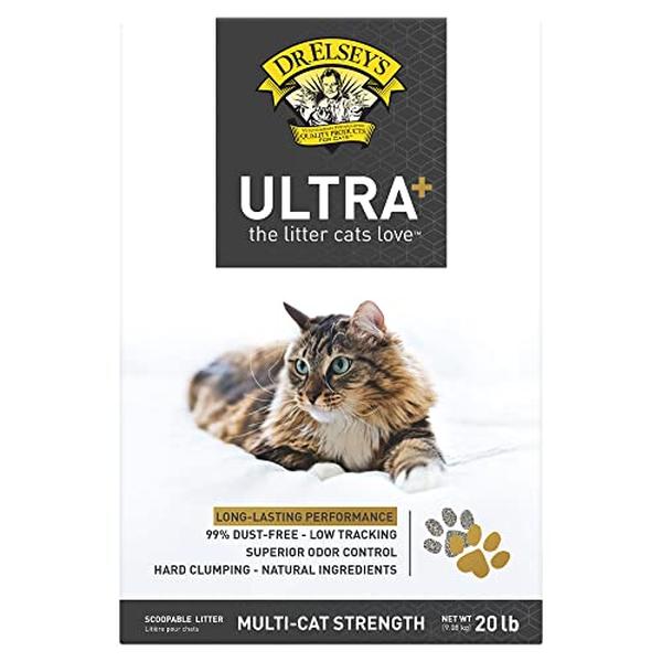 100935 20 lbs Dr. Elseys Precious Unscented Ultra Plus Cat Litter