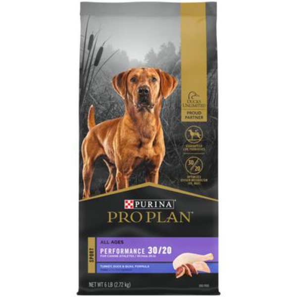 Picture of Nestle Purina Petcare 381930 6 lbs Purina Pro Plan Sport Performance 30-20 Turkey & Duck Formula Dry Dog Food - Pack of 5