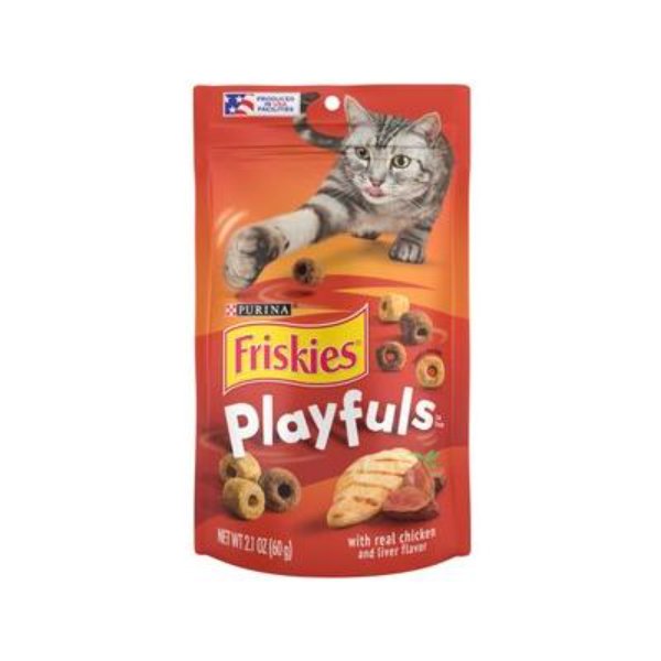Picture of Nestle Purina Petcare 051022 2.1 oz Purina Friskies Playfuls with Chicken & Liver Flavor Cat Treat - Pack of 10
