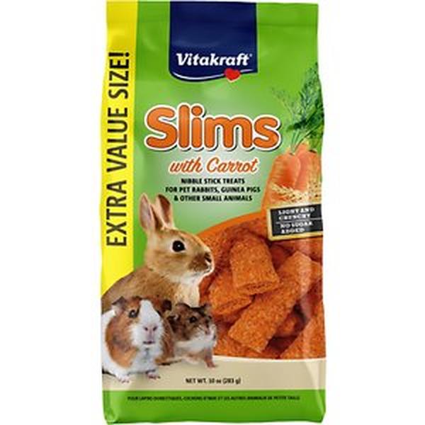 Picture of Vitakraft Sun Seed 220274 10 oz Slims Carrot Crispy Nibble Stick Small Animal Treat