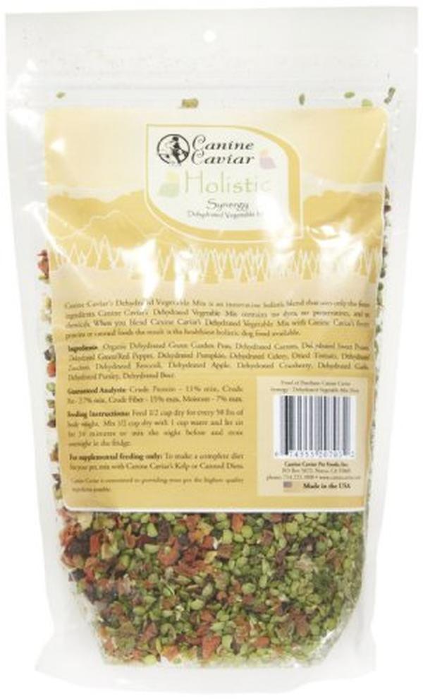 Picture of Canine Caviar Pet Foods 745028 24 oz Synergy Vegetable Dehydrated Dog Food Topper Mix