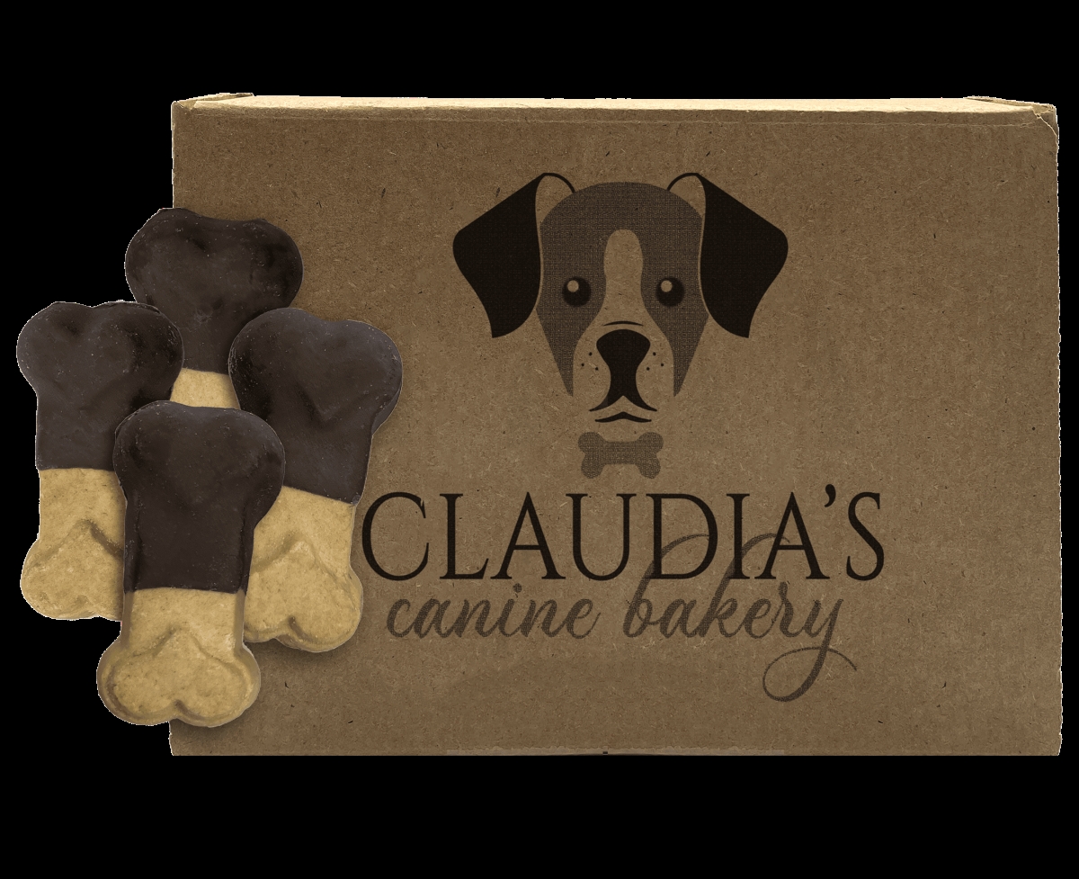 Picture of Claudias Canine Bakery 102697 Luv Bones Carob Dog Cookie - 24 Count