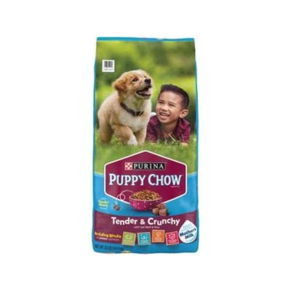 Picture of Nestle Purina Petcare 179034 30 lbs Purina Puppy Chow High Protein Tender & Crunchy with Real Beef Dry Puppy Food