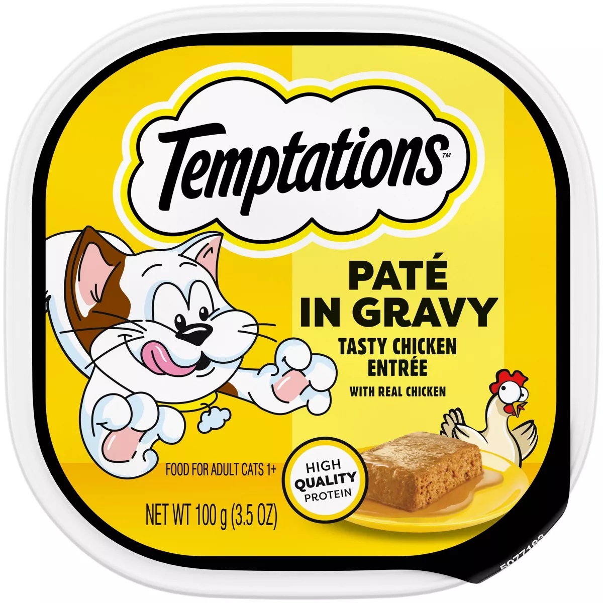 Picture of Mars Pet Care 104736 3.5 oz Temptations Chicken Pate in Gravy Wet Cat Food - 24 Count