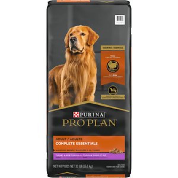 Picture of Nestle Purina Petcare 381779 33 lbs Purina Pro Plan High Protein Shredded Blend Turkey & Rice Formula Dog Food with Probiotics