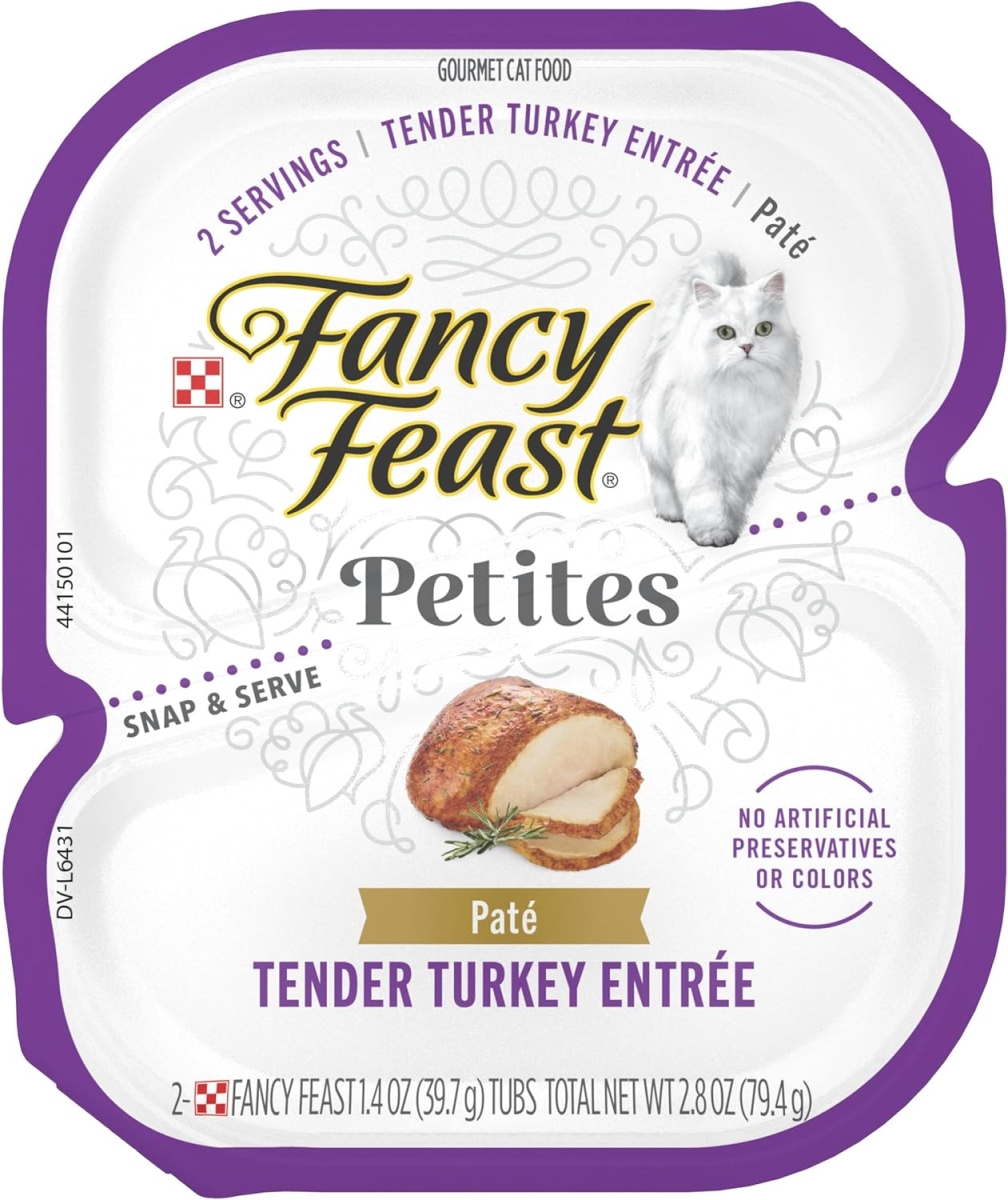 Picture of Nestle Purina Petcare 050906 2.8 oz Gourmet Petites Tender Turkey Entree Pate Wet Cat Food - Pack of 12