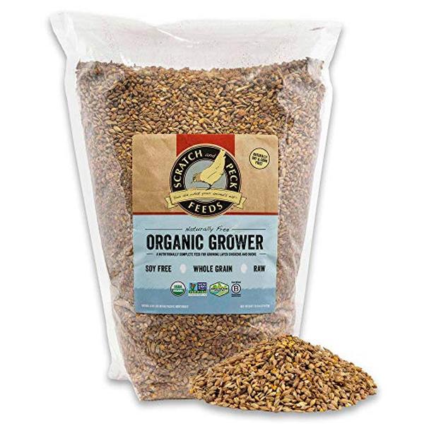 Picture of Scratch & Peck Feeds 092007 10 lbs Naturally Free Organic Grower Chicken & Duck Feed - 3 Count