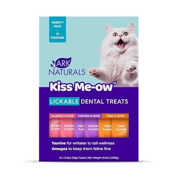 Picture of Antelope 103401 10.5 oz Ark Naturals Kiss Me-Ow Lickable Assorted Dental Variety Pack for Cats