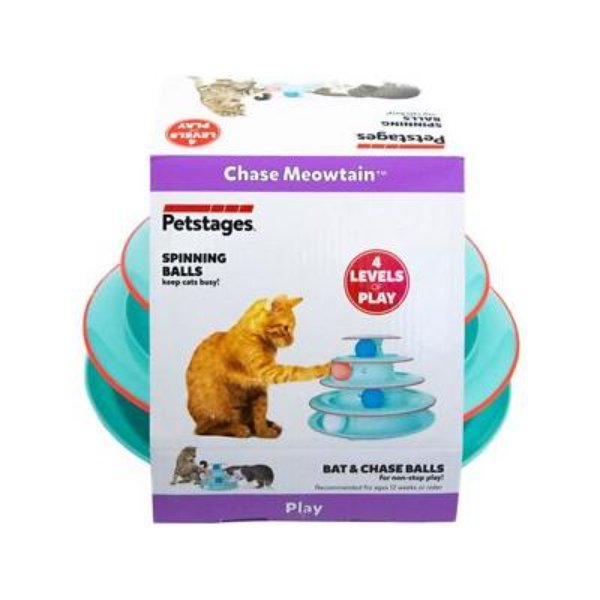 Picture of Kyjen 100297 Petstages Chase Meowtain Cat Toy&#44; Blue - Medium