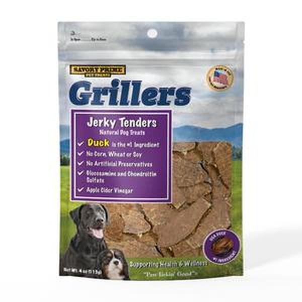 Picture of S&M Professionals 761349 4 oz Savory Prime Duck Grillers Jerky Tenders Dog Treat