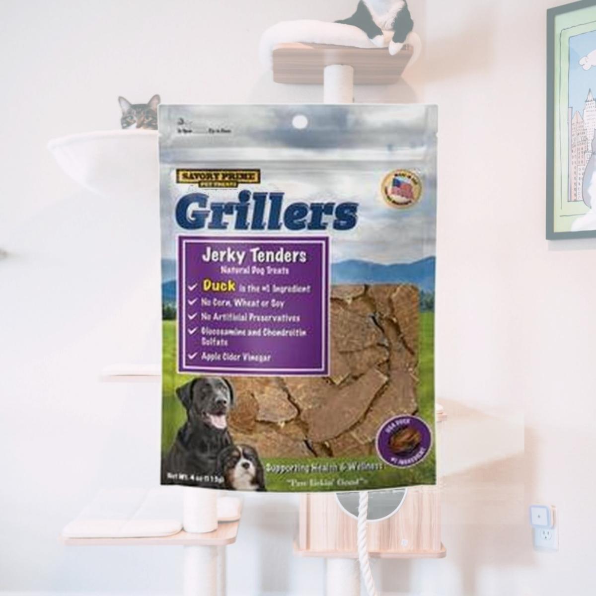 Picture of S&M Professionals 761349 4 oz Savory Prime Duck Grillers Jerky Tenders Dog Treat