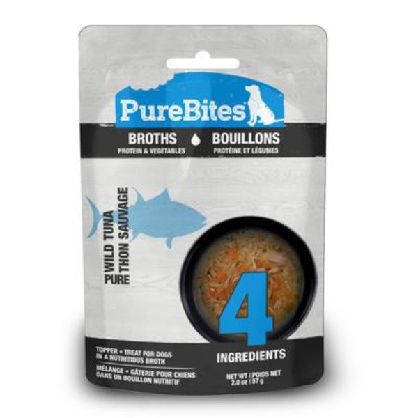 Picture of Pure Treats 789175 2 oz Tuna & Vegetables Broths Dog Treat - 18 Count