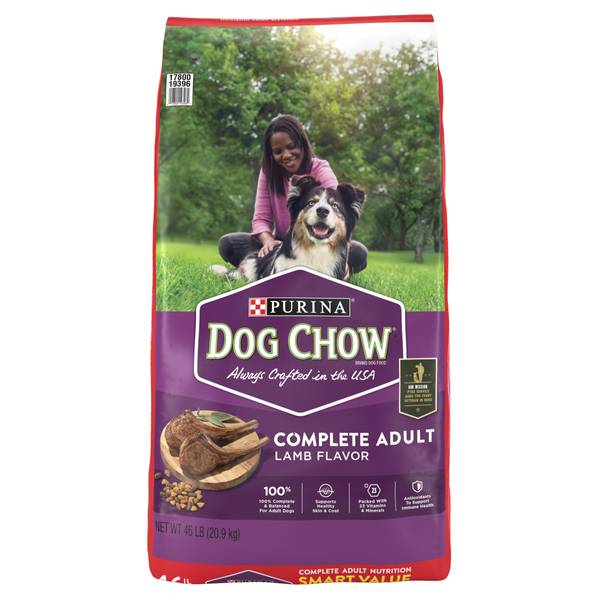 Picture of Nestle Purina Petcare 179020 44 lbs Purina Dog Chow High Protein Real Lamb Flavor Dry Dog Food