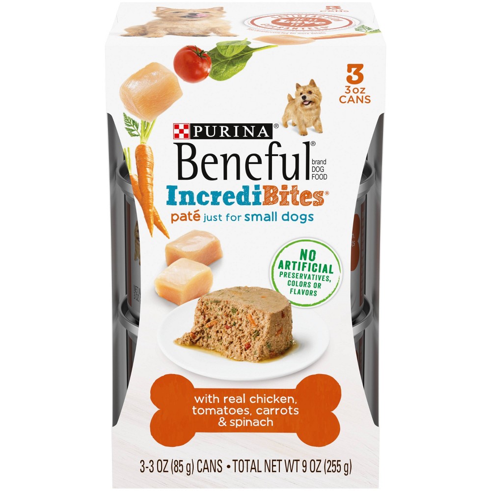 Picture of Nestle Purina Petcare 178805 9 oz Purina Beneful Incredibites Small Dogs Real Chicken Wet Dog Food - Pack of 8