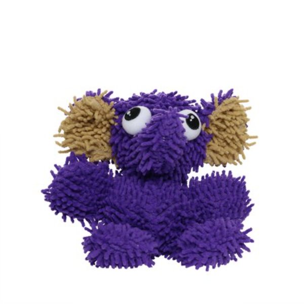 801613 Mighty Junior Microfiber Ball Elephant Dog Toy, Purple