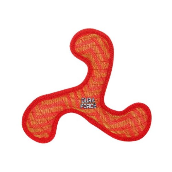 801060 DuraForce Boomerang Zig Zag Dog Toy, Red