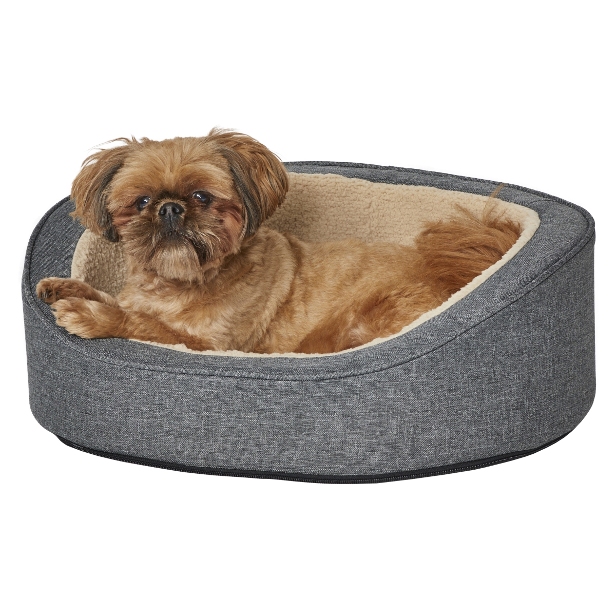 Picture of Midwest 277634 Quiet Time Deluxe Hudson Pet Bed&#44; Gray - Extra Small