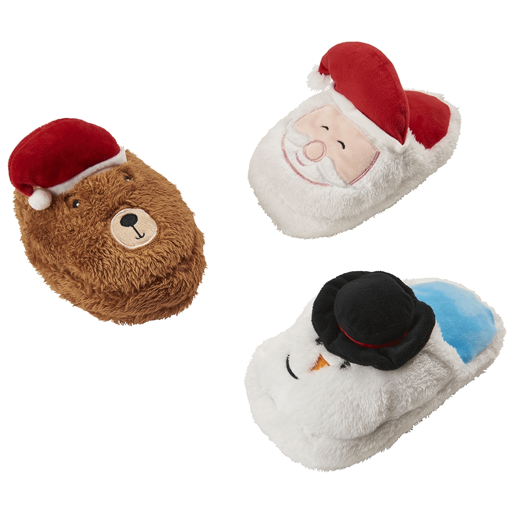 Picture of Ethical Products 102998 8 in. Holiday Slippers Dog Toy&#44; Assorted Color