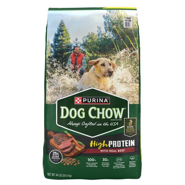 Picture of Nestle Purina Petcare 108456 44 lbs Chow High Protein Dog Food Dry Recipe with Real Beef