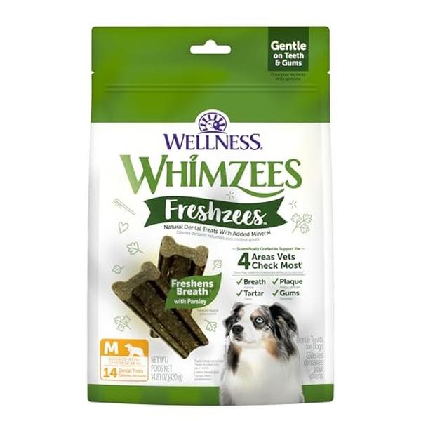 Picture of The Wellness Pet 109524 14.81 oz WHIMZEES Freshzees Fresh Breath Breed Natural Dog Dental Treats - Medium