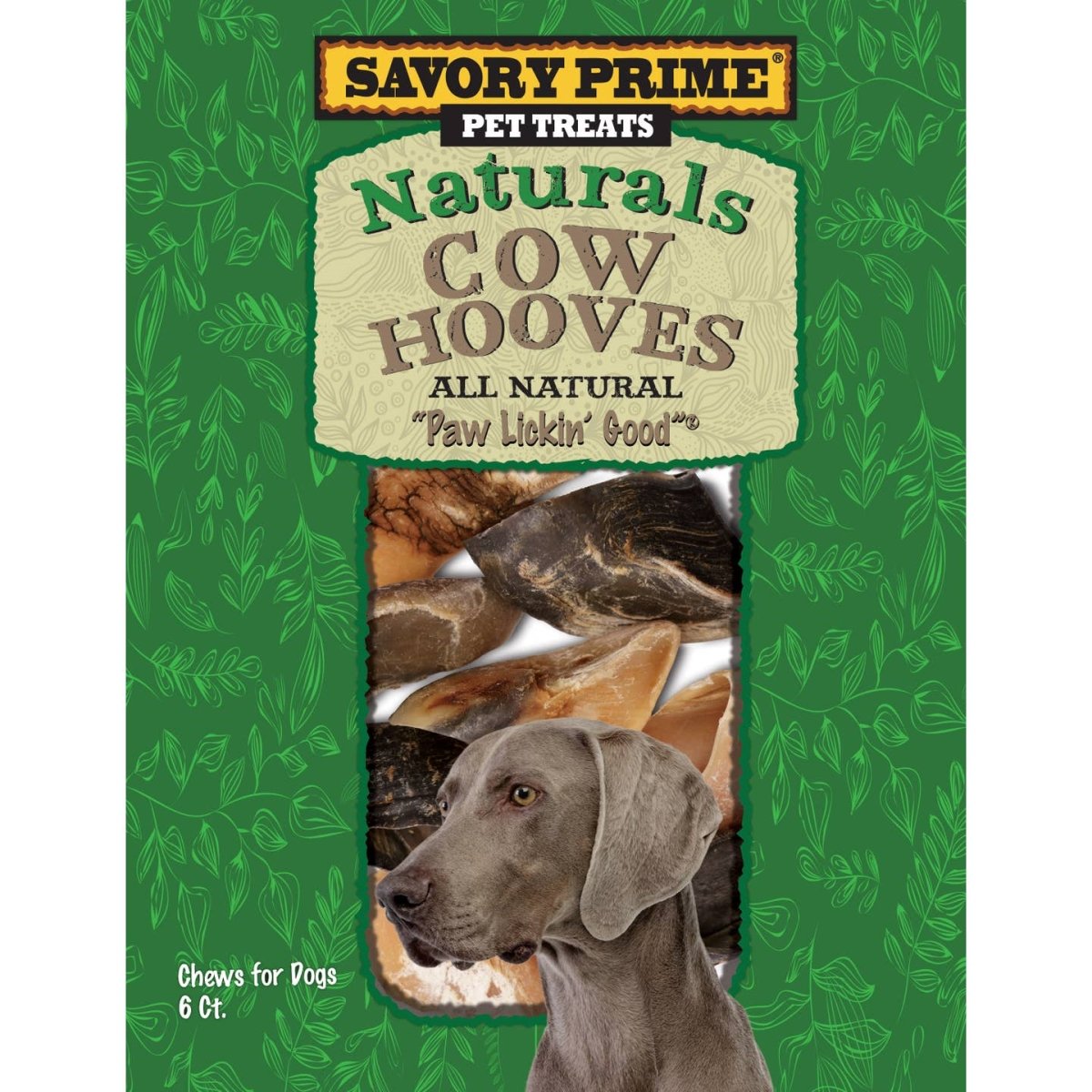 Picture of S&M Professionals 111346 Naturals Cow Hooves Treats - Pack of 6
