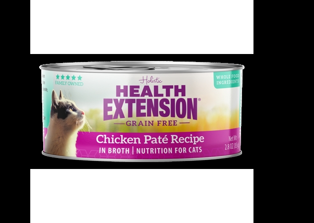 Picture of Health Extension Pet Care 587228 2.8 oz Grain Free Chicken Pate Recipe Wet Cat Food - Pack of 24