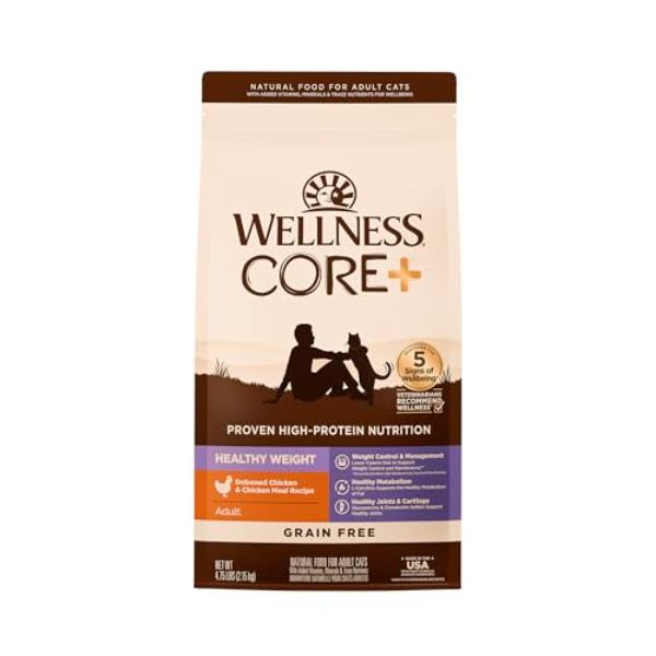 Picture of The Wellness Pet 101785 4.75 lbs Healthy Weight Grain Free Chicken Meal Recipe Cat Food - 4 Count