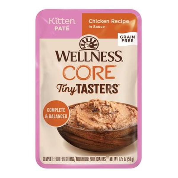 Picture of The Wellness Pet 635326 1.75 oz CORE Chicken Pate Tiny Tasters Wet Kitten Cat Food - Pack of 12