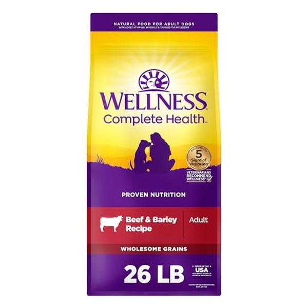 Picture of The Wellness Pet 101778 26 lbs Complete Health Grained Beef & Barley Recipe Adult Dry Dog Food