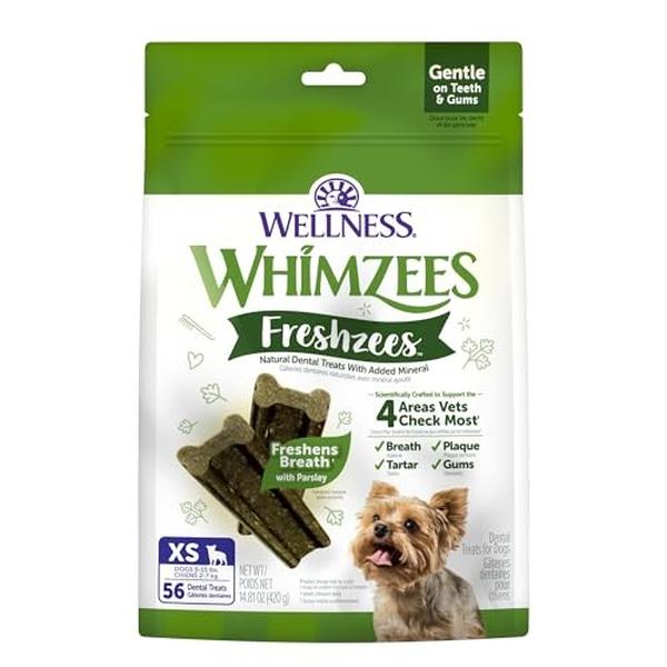 Picture of The Wellness Pet 109520 14.81 oz WHIMZEES Freshzees Fresh Breath Breed Natural Dog Dental Treats - Extra Small