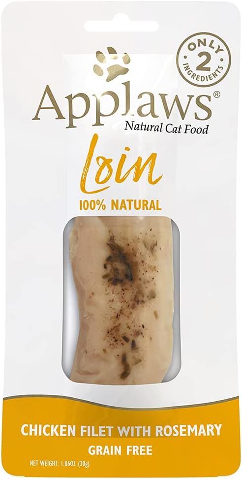 Picture of Applaws & MPM 868083 1.06 oz Chicken Filet Loin Cat Treat with Rosemary - Pack of 12