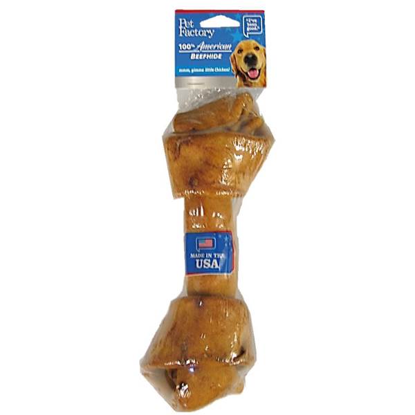 Picture of Pet Factory 949060 9-10 USA Beefhide Chicken Flavor Bone