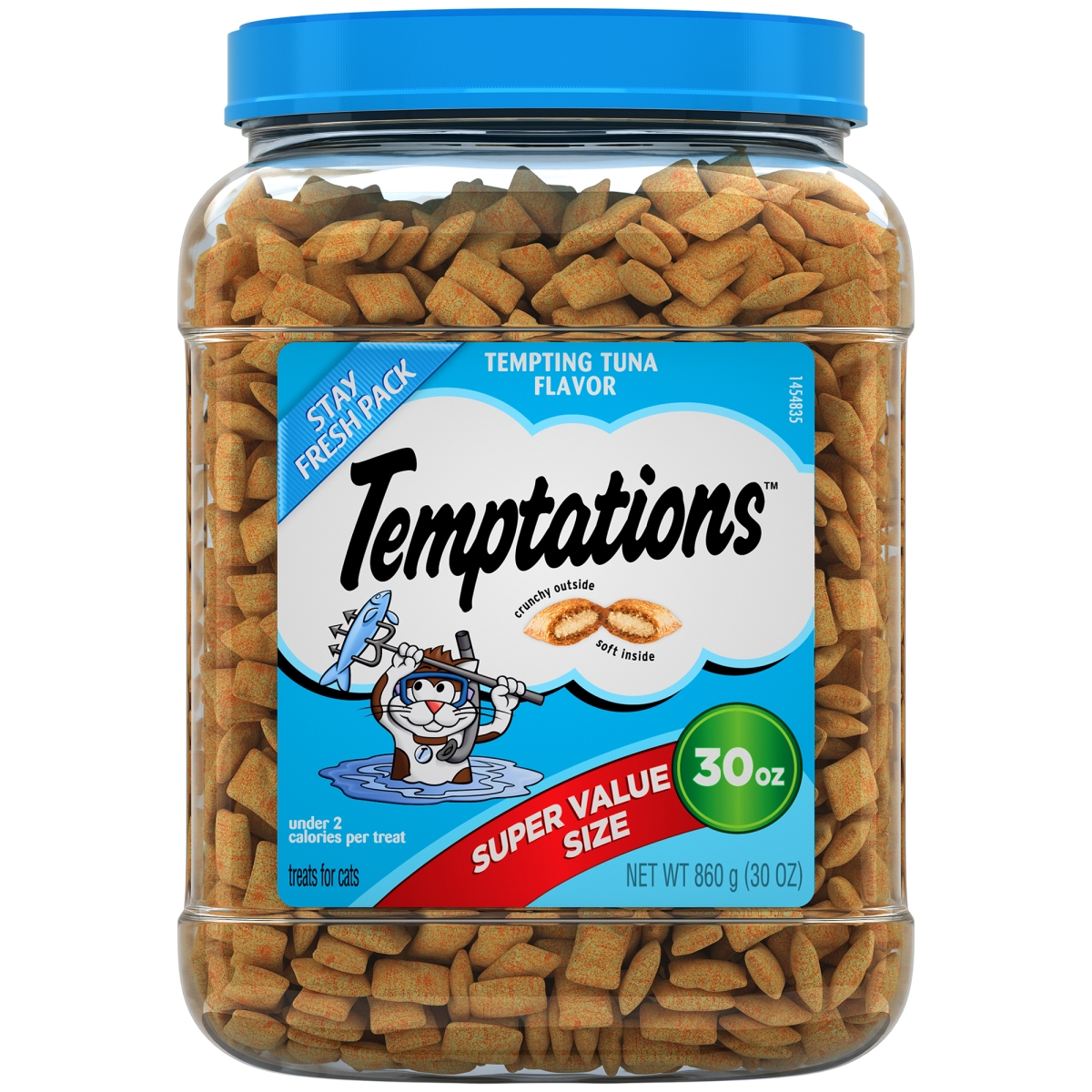 Picture of Mars Pet Care 798856 30 oz Temptations Classic Tempting Tuna Flavor Crunchy & Soft Cat Treats - Pack of 2