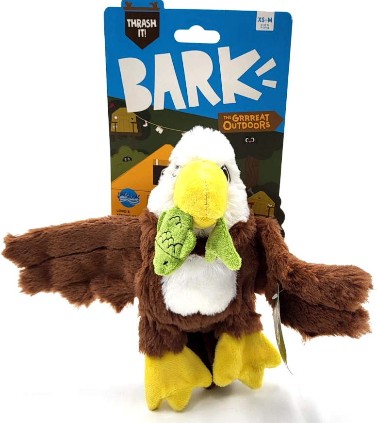 Majestic Marty Eagle Crinkly Squeaky Dog Toy - Plush - Extra Small & Small - Non-Toxic