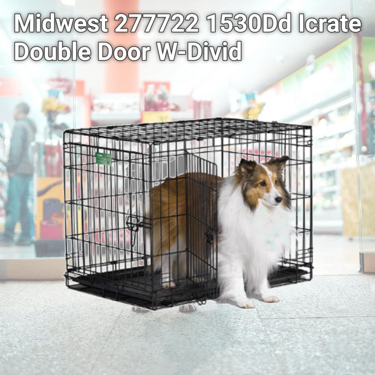 Picture of Midwest 277722 1530Dd Icrate Double Door W-Divid