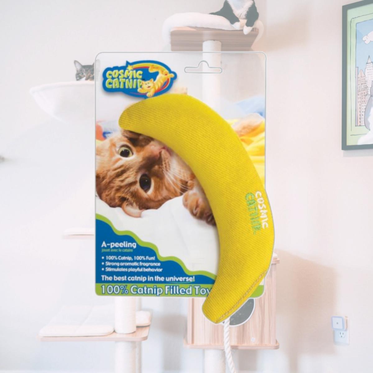 Picture of Cosmic Pet 808076 Cosmic Apeeling Catnip Banana